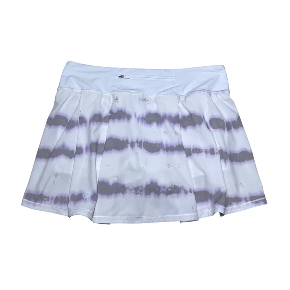 Lululemon 8 Pace Rival Mid Rise Skort Skirt Transverse Lilac Multi Tennis Golf - Picture 5 of 10